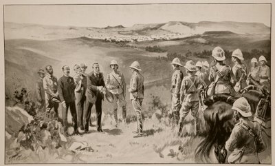 La resa formale di Bloemfontein, da uno schizzo di W.B. Wollen RI (1857-1936) da Joseph Finnemore